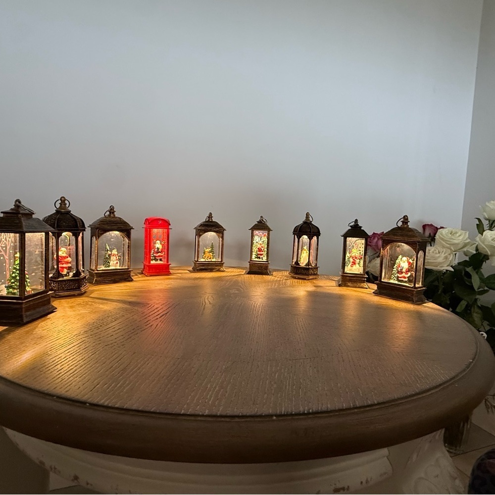 Christmas LED Santa Lantern | Mini Holiday Decor Night Light - Picture 2 of 2